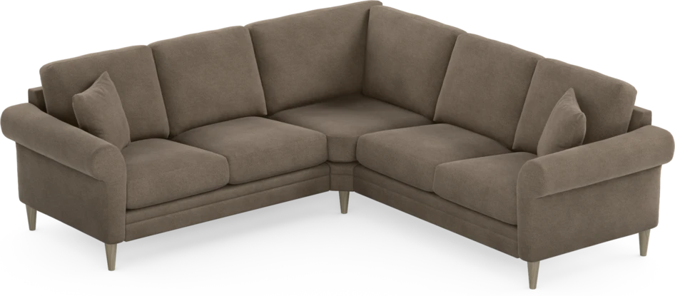Eden - Hörnsoffa, 2+2-sits - Brun