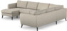 County - Hörnsoffa, 3+2-sits med schäslong vänster - Beige
