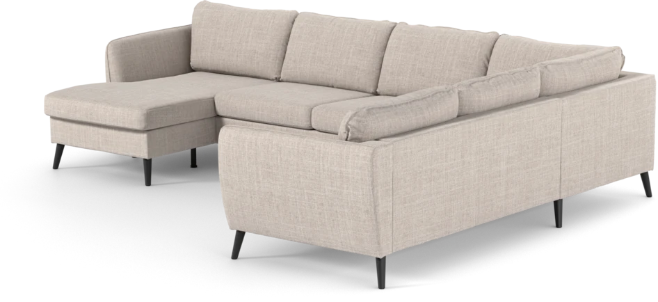 County - Hörnsoffa, 3+2-sits med schäslong vänster - Beige