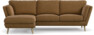 Madison Lux - 2-sits soffa med schäslong vänster - Brun