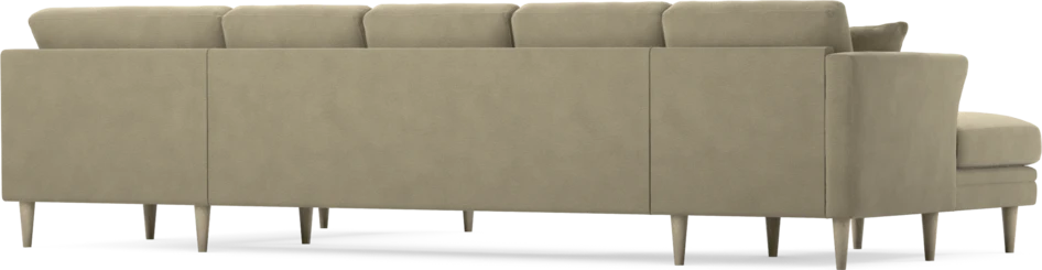 Eden - 3-sits soffa med schäslong vänster och divan höger - Beige
