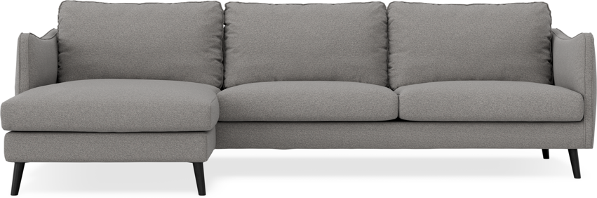 Madison - 3-sits soffa med schäslong vänster - Grå