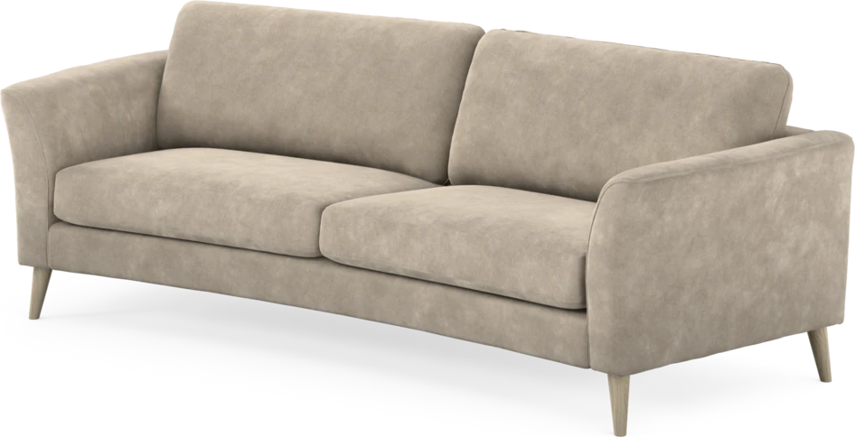Bridge - 3-sits soffa svängd - Beige