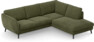 Madison Lux - 2-sits soffa med divan höger - Grön
