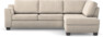 Friday - 2,5-sits soffa med divan höger - Beige