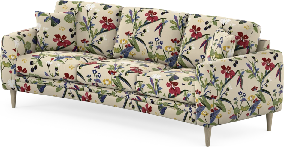 Eden - 3-sits soffa svängd - Flerfärgad