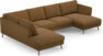 Madison Lux - 2-sits soffa med divan vänster och schäslong höger - Brun