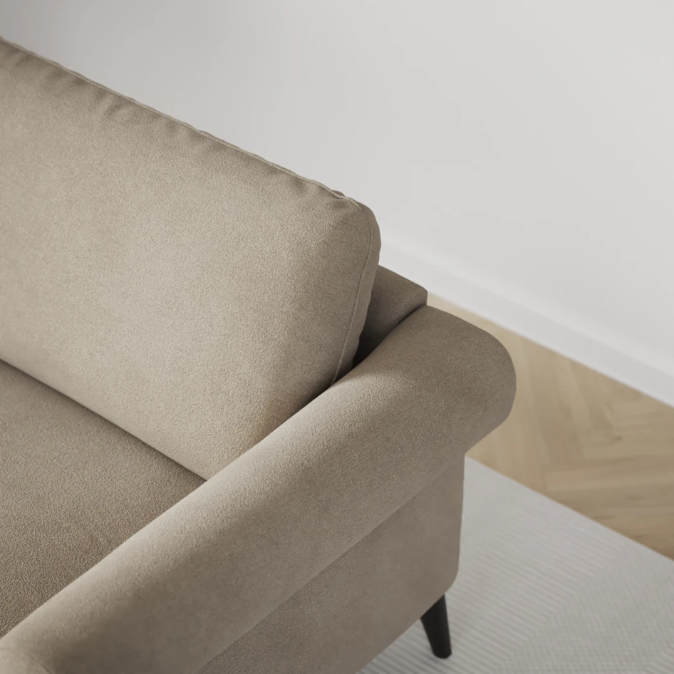 Bridge - 3-sits soffa med schäslong vänster och divan höger - Beige