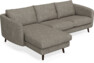Madison Lux - 2-sits soffa med schäslong vänster - Grå