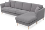Eden - 3-sits soffa med schäslong - Grå
