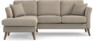 Eden - 2-sits soffa med schäslong - Beige