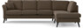 Eden - 3-sits soffa med divan - Brun