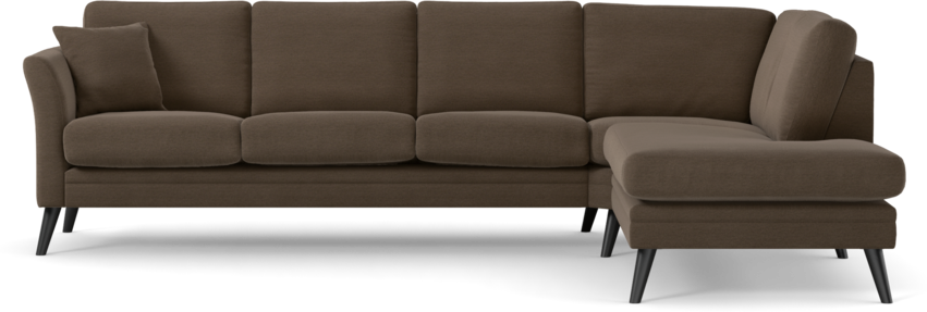 Eden - 3-sits soffa med divan - Brun