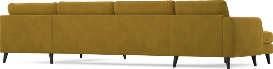 Bridge - 3-sits soffa med schäslong vänster och divan höger - Gul