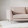 Willow - 3-sits soffa med divan vänster, fast klädsel - Rosa