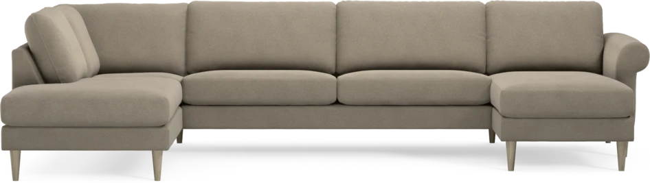 Bridge - 3-sits soffa med divan vänster och schäslong höger - Beige