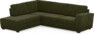 Friday - 2,5-sits soffa med divan vänster - Grön