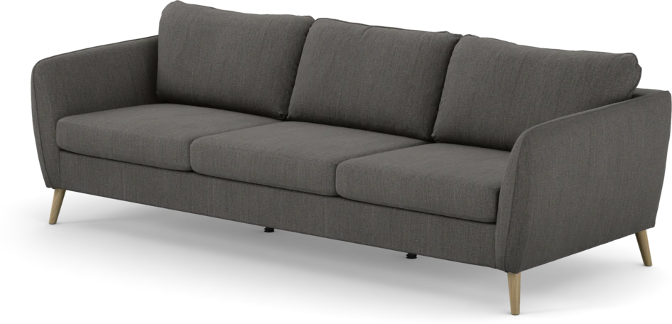 County - 3-sits soffa - Brun