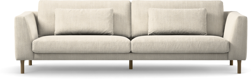 Willow - 4-sits soffa, fast klädsel - Grå