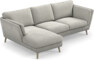 Madison Lux - 2-sits soffa med schäslong vänster - Grå