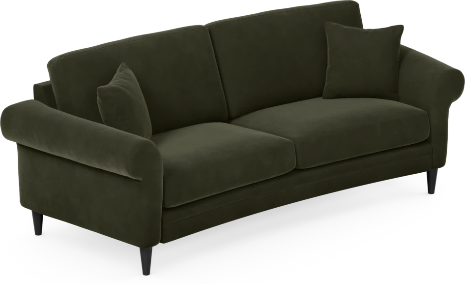 Eden - 2,5-sits soffa svängd - Grön