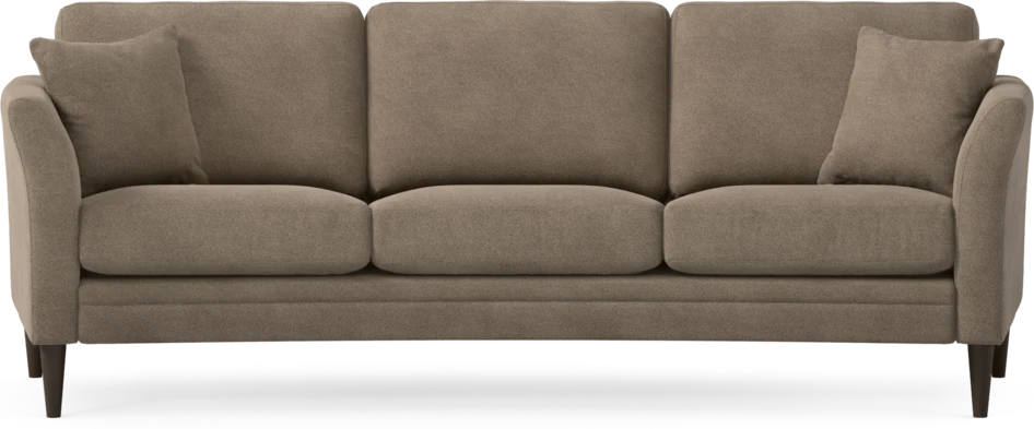 Eden - 3-sits soffa svängd - Brun