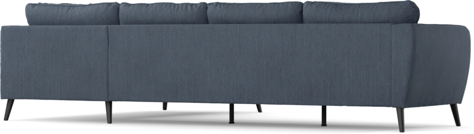 County - 3-sits soffa med divan höger - Blå