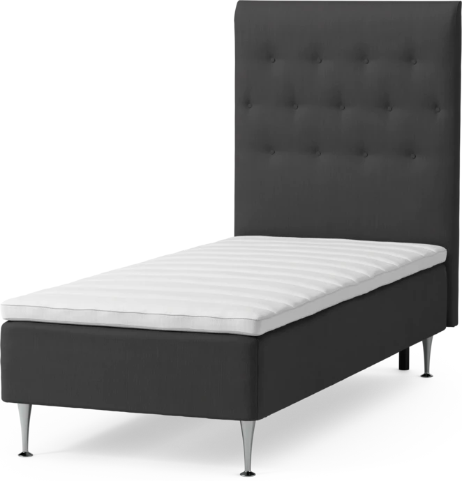 Roma Family, Ramsäng, enkelsäng med bäddmadrass och sänggavel pikerad, B 90-120