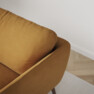Madison Lux - 3-sits soffa med divan höger - Gul