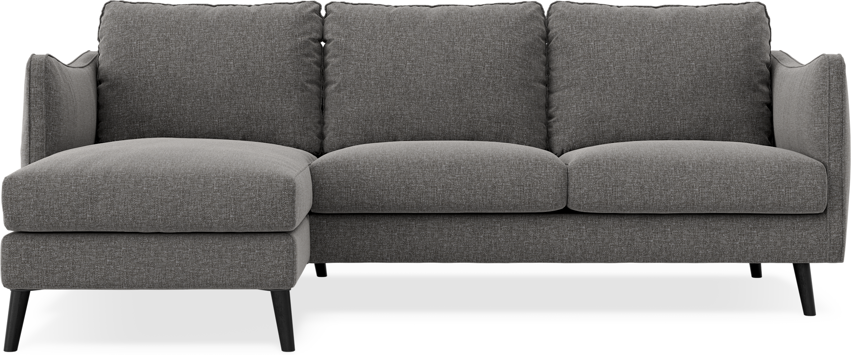 Madison Lux - 2-sits soffa med schäslong vänster - Brun