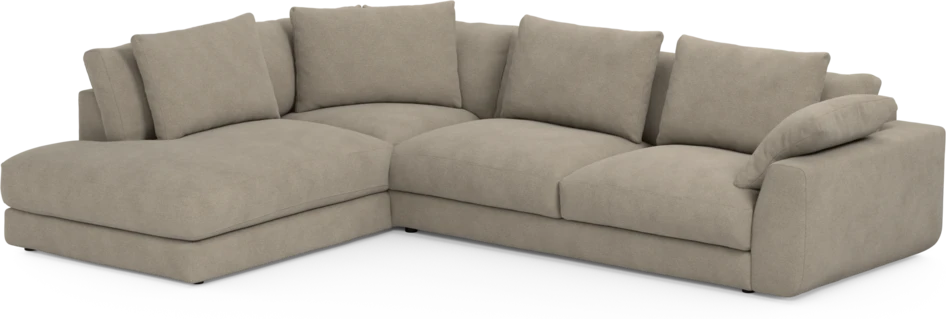 Amie - 3-sits med divan vänster - Beige