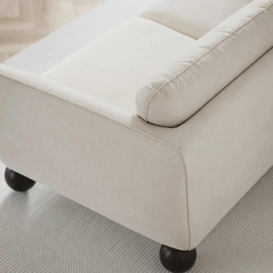 Madison Lux - Hörnsoffa 2+3-sits, hörn 2 - Vit