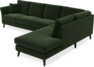 Eden - 3-sits soffa med divan - Grön
