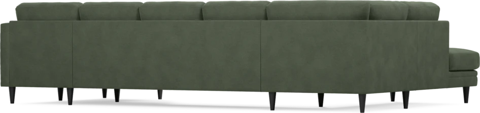Eden - 3-sits soffa med divan vänster och schäslong höger - Grön