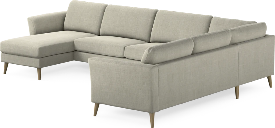Bridge - Hörnsoffa, 3+2-sits med schäslong vänster - Beige