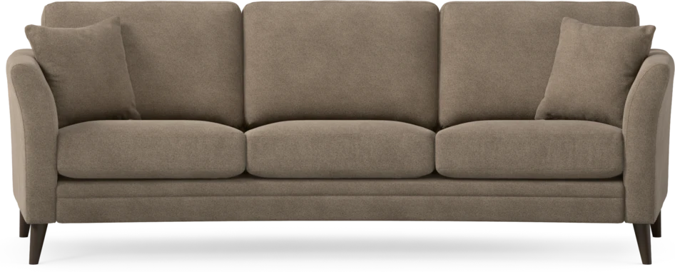 Eden - 3-sits soffa svängd - Brun