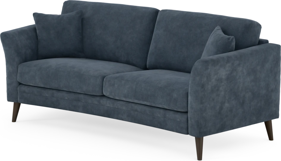 Eden - 2,5-sits soffa svängd - Blå