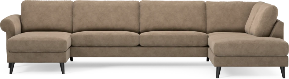 Bridge - 3-sits soffa med schäslong vänster och divan höger - Beige