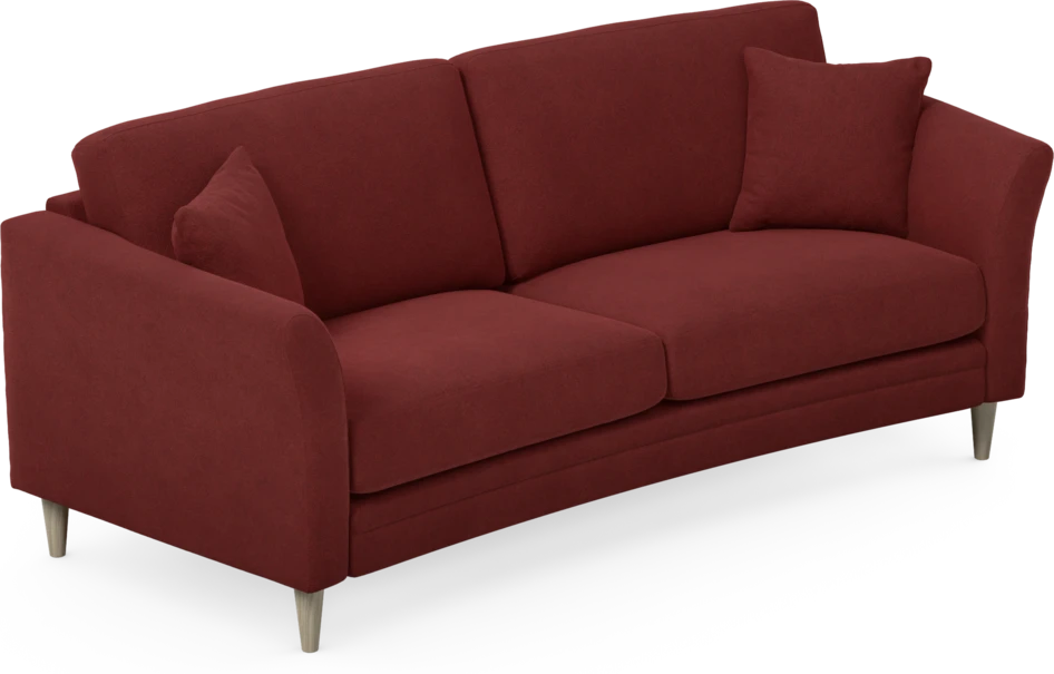 Eden - 2,5-sits soffa svängd - Röd