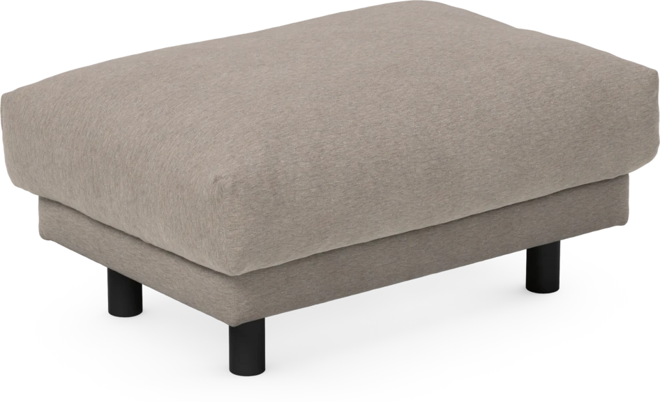 Cherrie - Fotpall 110, fast klädsel - Beige