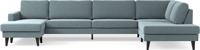 Sierra - 4-sits soffa med schäslong vänster och divan höger - Blå