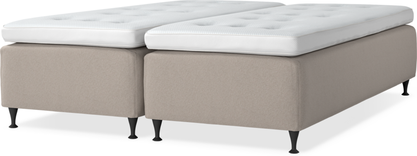 Delux Dream - Ramsäng, dubbelsäng med bäddmadrass - Beige