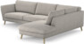Madison Lux - 3-sits soffa med divan höger - Grå