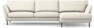 Madison - 3-sits soffa med schäslong höger - Vit
