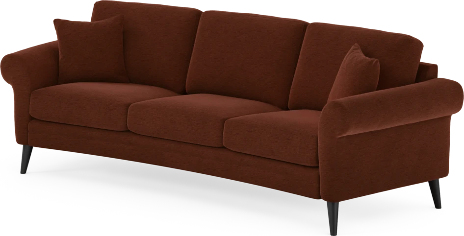 Eden - 3-sits soffa svängd - Orange