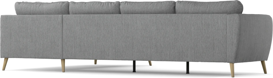 County - 3-sits soffa med divan höger - Grå