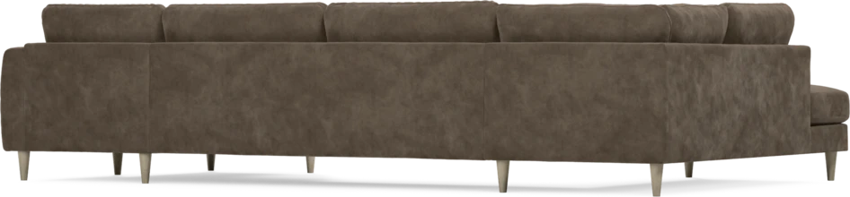 Bridge - 3-sits soffa med divan vänster och schäslong höger - Brun