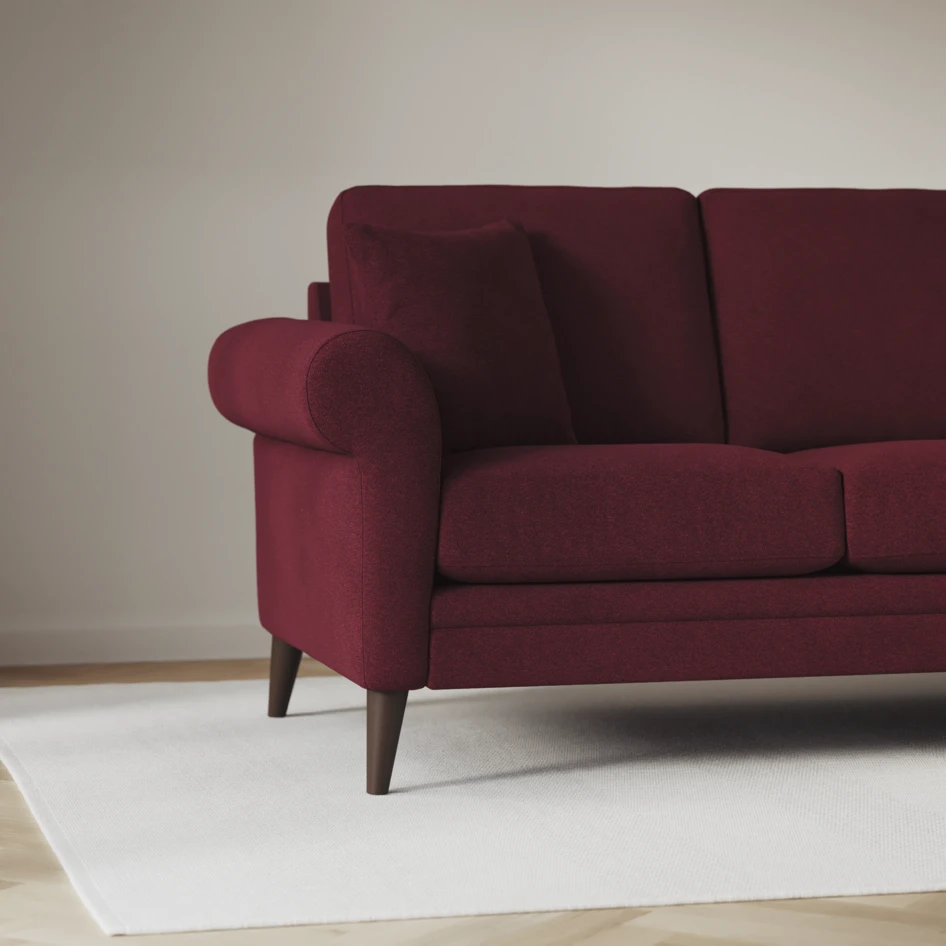 Eden - 3-sits soffa - Röd