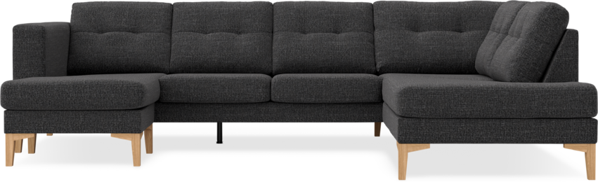 Rio - 3-sits soffa med schäslong vänster och divan höger - Grå