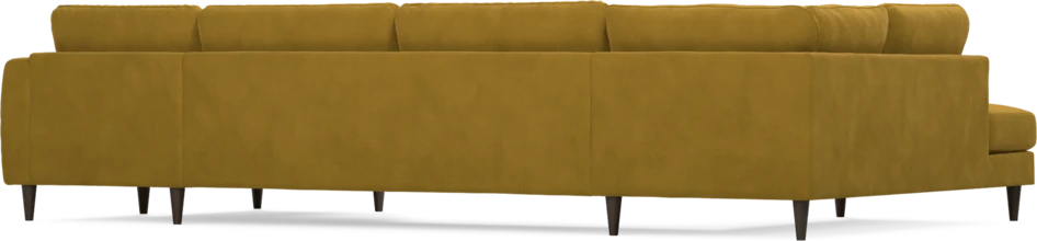 Bridge - 3-sits soffa med divan vänster och schäslong höger - Gul